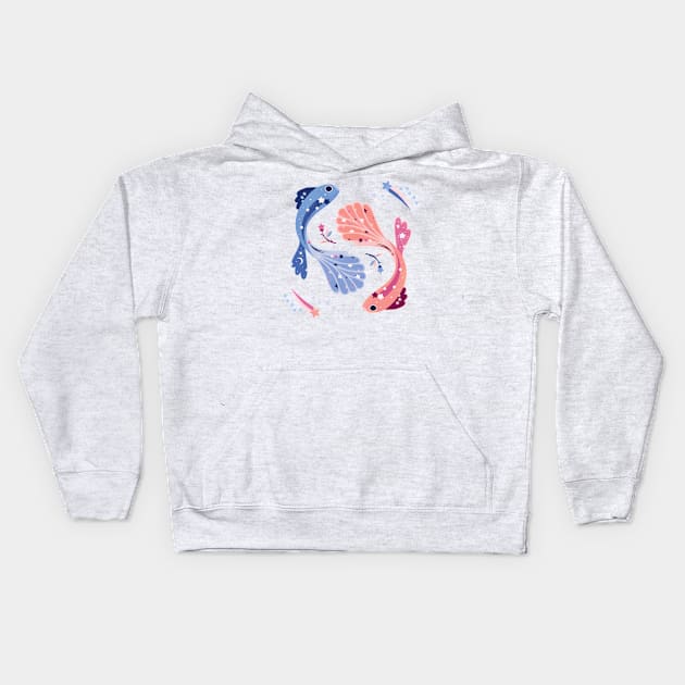 Pisces Kids Hoodie by CarlyWatts